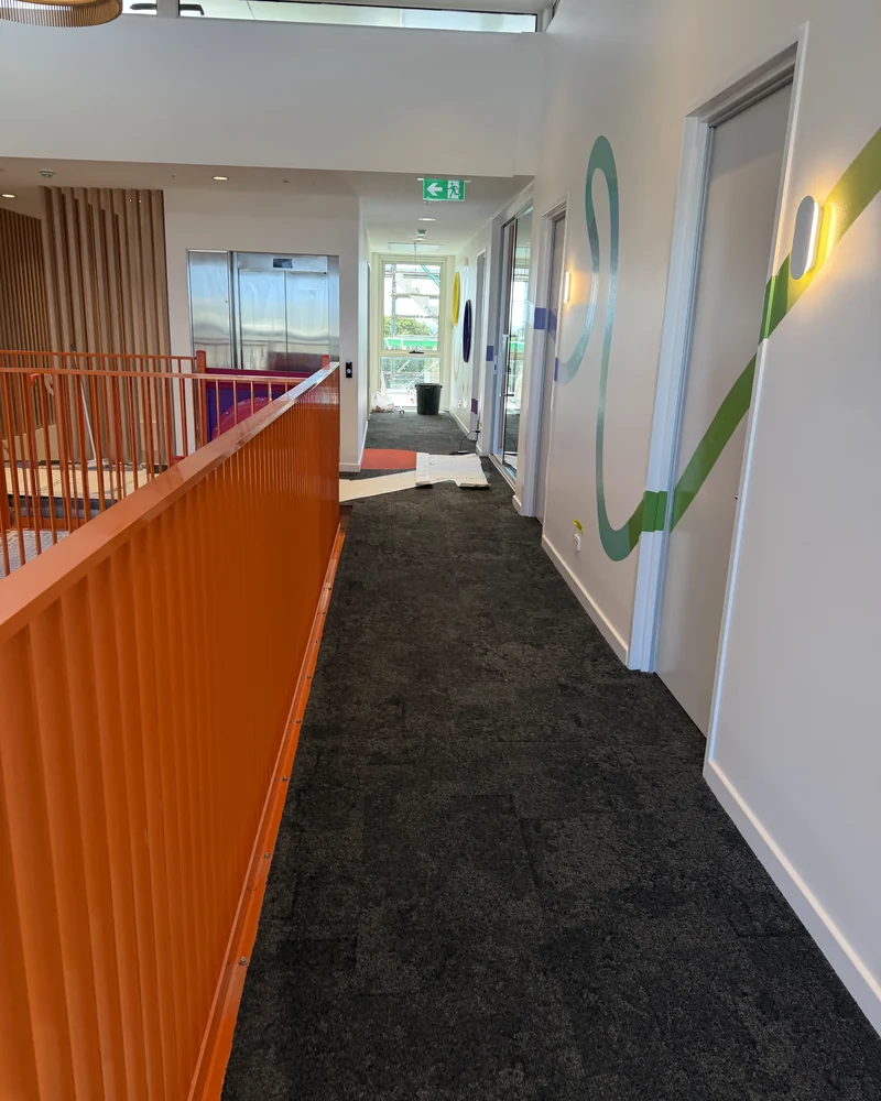 Completed commercial interior painting